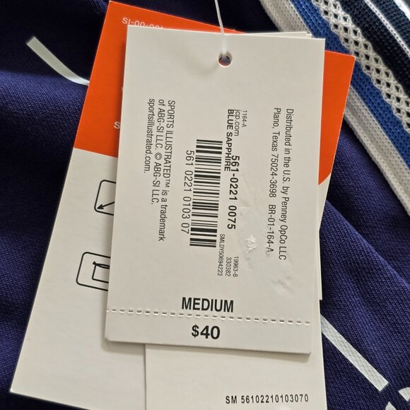 NWT - Sports Illustrated Drawstring sweat shorts with mesh pockets. Size M - Picture 10 of 11